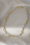 9kt Yellow & White Gold Large Twist Link Necklet 4