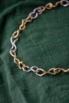 9kt Yellow & White Gold Large Twist Link Necklet 6