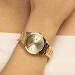 Sekonda Ladies Gold Plated Gold Dial Bracelet Watch 2