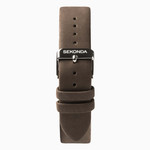 Sekonda Gents Pilot Silver Square Case Brown Strap Watch 4