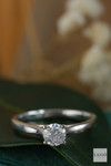 18kt White Gold Classic Round Brilliant 0.50ct F SL1 Solitaire diamond Engagement Ring 5