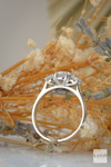 18kt White Gold Classic Three Stone 1ct D SL1 Laboratory Round Brilliant Diamond Ring 5
