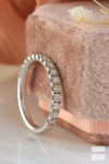 18kt White Gold 0.55ct 14 Stone Castille Set Diamond Eternity Ring  3