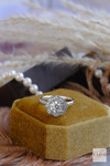 Platinum Round 1.04ct D VVS2 Brilliant Laboratory Diamond Halo 0.17 Pave Antique Style Engagement Ring  3