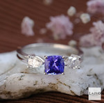 Vera Wang Platinum 1.39ct Tanzanite & 0.60ct Diamond Ring 2