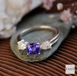 Vera Wang Platinum 1.39ct Tanzanite & 0.60ct Diamond Ring 3