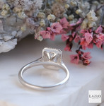 Andre Michael 9kt White Gold 1.05ct D/E VVS Emerald Cut Halo Laboratory Diamond Ring 4