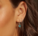 Sterling Silver Smaller Ball Hoop Stud Earrings 2 Sterling Silver Smaller Ball Hoop Stud Earrings 2