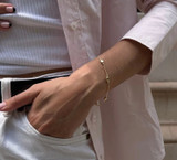 Sterling Silver Five Nugget Bracelet 2