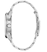 Citizen Stainless Steel Eco-Drive Radio Controlled World Time Light Blue Dial Bracelet Watch 2