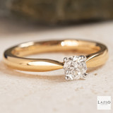 18kt Rose Gold Solitaire 0.38ct Diamond Engagement Ring 2 18kt Rose Gold Solitaire 0.38ct Diamond Engagement Ring 2
