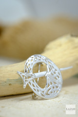 Sterling Silver Large Celtic Knotwork Tara Brooch 2