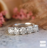 Platinum 1.77ct Laboratory Diamond Five Stone Round Brilliant Cut Engagement Ring 2