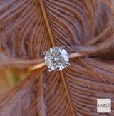 18kt Rose Gold 1.29ct D VVS2 Round Brilliant Laboratory Solitaire Diamond Ring 2