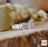 18kt Yellow Gold Platinum Round Brilliant Laboratory Graduated 1.00ct Five Stone Diamond Ring 4