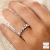 18kt Yellow Gold 5 Stone Round Brilliant Laboratory 1.63ct Diamond Ring 4