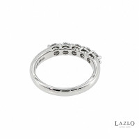 Platinum Five Stone 0.66ct Round Brilliant Laboratory Diamond Ring 3