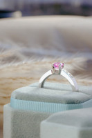 18kt White Gold 0.68ct Pink Sapphire and 0.30ct Diamond Ring 5