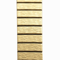 Sekonda 1970's Ladies Gold Plated Case Black Dial Expandable Bracelet Watch 5