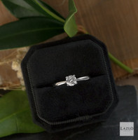 18kt White Gold Classic Claw Round Brilliant F SL1 0.50ct Solitaire Diamond Ring 2