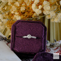 18kt White Gold Solitaire Channel Set 0.40ct G SlL1 Diamond Engagement Ring 2