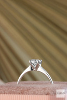 18kt White Gold Classic Laboratory D SL1 0.51ct Round Brilliant Solitaire Engagement Ring 3