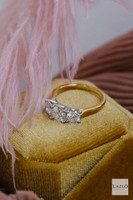 18kt Yellow Gold 1.57ct Three Stone Round Brilliant Laboratory Diamond Engagement Ring 5