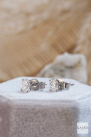 18kt White Gold 0.67ct Oval Laboratory Stud Diamond Earrings 3