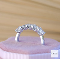 Platinum 1.77ct Laboratory Diamond Five Stone Round Brilliant Cut Engagement Ring 7