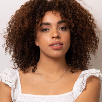 9kt White Gold Small Link Necklace 2