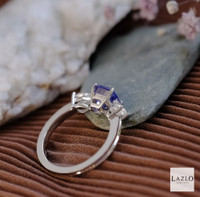 Vera Wang Platinum 1.39ct Tanzanite & 0.60ct Diamond Ring  6
