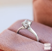 18kt White Gold Classic 0.55ct D SL1 Laboratory Round Brilliant Solitaire Ring  4