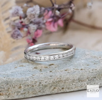 18kt White Gold 2.75mm 0.38ct Channel Set Diamond Band 2