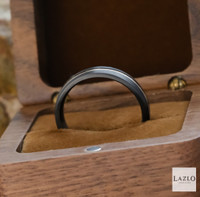 Gents Surfing Colors Zirconium 14kt Rose Gold 5mm Wedding Band 7