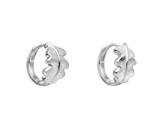Laura Ashley Silver Broadoak Mini Hoop Earrings 1