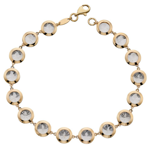 9kt yellow gold white diamond tennis bracelet 9kt yellow gold white diamond tennis bracelet