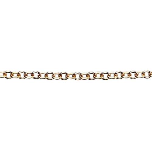 9kt yellow gold trace chain