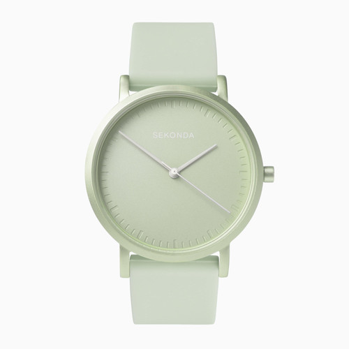 Sekonda Ladies Stainless Steel Sage Green Dial Sage Green Strap Watch 1