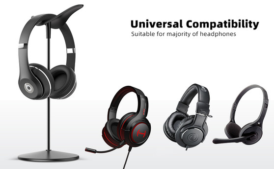 Lamicall H1 Headphone Stand / Hanger for Headphones & Headset, Black