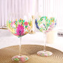 Hand painted Gin glass 560ml