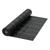 GROW1 Landscape Ground Cover Weed Mat Barrier Black 3ft x