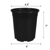 1 Gallon Premium Injection Nursey Pot, 1 Gal - USA