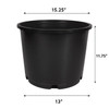 7 Gallon Premium Injection Squat Nursey Pot Gal - USA