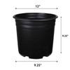 3 Gal Thermoformed Plastic Pot (true 11” outside, height