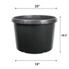 25 Gallon Squat Injection Molded Pot