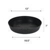 Grow1 12" Premium Black Injection Pot Saucers