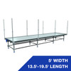 Wachsen 5' Rolling Bench 13.5'-19.5' Length With Vertical