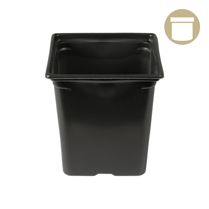 5.5 x 5.5 x 6 Square 2qt Square Pot - Dealzer Hydroponics