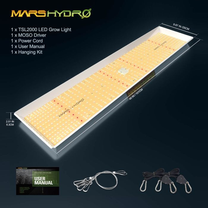 Mars TSL2000 Quantum Board Led Grow Light - 300w/450w HPS