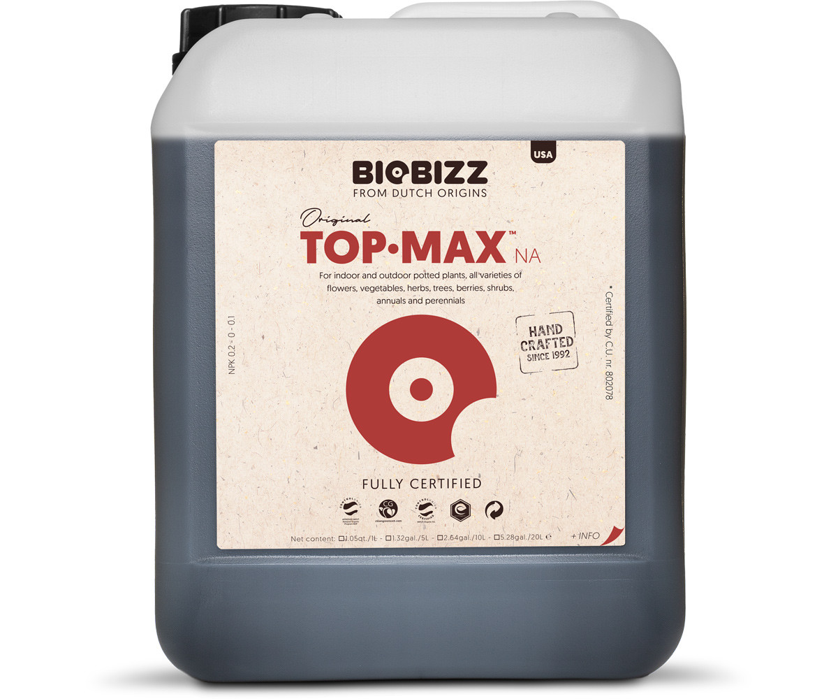BioBizz Top-Max, 5 L (CA and OR only) - Dealzer Hydroponics